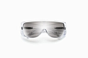 MM6 Maison Margiela Sunglasses 002 Transparent Frame Gray Lens Shield Mask 69mm